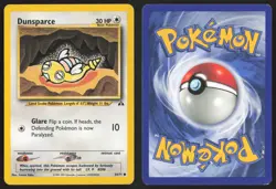 Pokemon TCG | Dunsparce 54/75 | Common | Neo Discovery | Moderately Played - Image 1