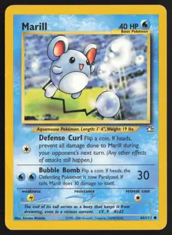 Pokemon TCG | Marill 66/111 | Common | Neo Genesis | Moderately Played - Image 2