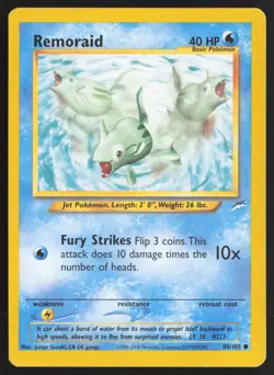 Pokemon TCG | Remoraid 80/105 | Common | Neo Destiny | Moderately Played - Image 2