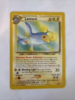 Pokemon TCG Lanturn Neo Revelation 32/64 Regular Unlimited Uncommon-jd - Image 1