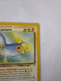 Pokemon TCG Lanturn Neo Revelation 32/64 Regular Unlimited Uncommon-jd - Image 3