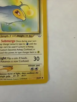 Pokemon TCG Lanturn Neo Revelation 32/64 Regular Unlimited Uncommon-jd - Image 4