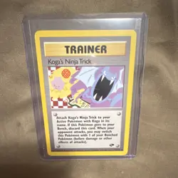 Pokemon Koga's Ninja Trick 115/132 Trainer Gym Challenge English 2000 Nintendo - Image 1