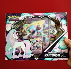 Pokemon Galarian Rapidash V Box SEALED! COSMIC ECLIPSE & EVOLVING SKIES PACKS!🔥 - Image 1