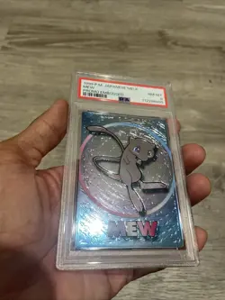 1999 POKEMON JPN MEIJI PROMO EMBOSSED MEW PSA 8 - Image 2