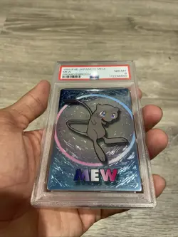 1999 POKEMON JPN MEIJI PROMO EMBOSSED MEW PSA 8 - Image 3