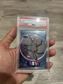 1999 POKEMON JPN MEIJI PROMO EMBOSSED MEW PSA 8 - Image 4