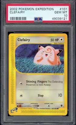2002 Pokemon Clefairy 101/165 PSA 10 (Expedition) - Image 1