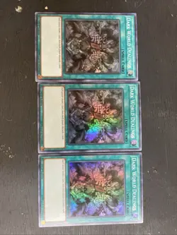 Dark World Dealings MYFI-EN054 (x3) Super Rare Yugioh Set 1st Edition Mint - Image 1