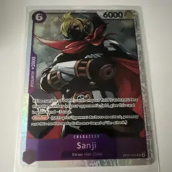 One Piece Sanji OP07-064 Character Card 6000 Power 6 Cost Collectible CCG - Image 1