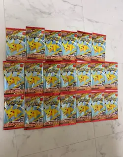 Pokemon Card Japanes Pikachu McDonald's Limited Promo pack 2025 20pack set - Image 1