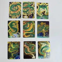 9×Dragon Ball Doujin Card Shenlong Series Goddess Waifu Holo Foil - Image 1