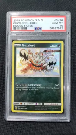 2019 Pokemon: GUZZLORD SV26/SV94 - [Hidden Fates Shiny] - Gem Mint - PSA 10 💎 - Image 1