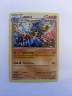 Lucario XY140 XY Cosmos Holo Ultra Rare Black Star Promo Pokemon Card - Image 1