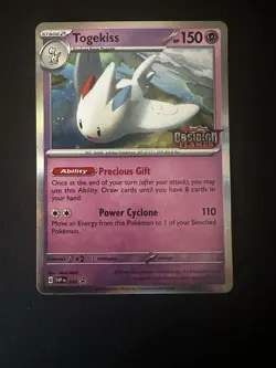 Pokemon TCG Promo Stamped Obsidian Flames Reverse Holo #038 Togekiss - Image 1