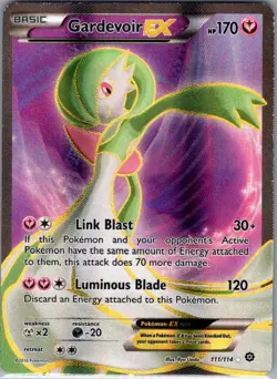 Gardevoir EX (Full Art) 111/114 XY - Steam Siege - Pokemon Card - LP - Image 1