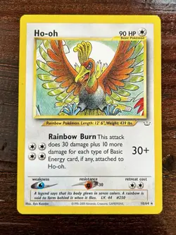 Ho-Oh 18/64 Neo Revelation 2001 Rare LP+/NM Pokemon TCG WOTC - Image 1