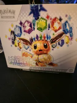 Opened Pokemon Prismatic Evolutions Elite Trainer Box (ETB) With Promo NO Packs - Image 1