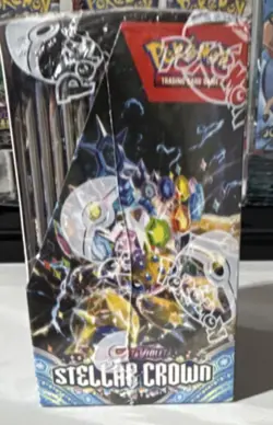 Pokemon TCG Scarlet & Violet Stellar Crown Booster Box Sealed - Image 2