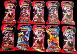 10x 🔥Pokemon TCG Destined Rivals Sealed Sleeved Booster Pack Lot 🔥 x10 ART - Image 1