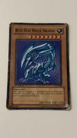 Blue-Eyes White Dragon SDK-001 1st Edition Yu-Gi-Oh! Starter Deck Kaiba Played - Image 1