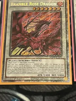 Yugioh Bramble Rose Dragon Starlight Rare 1st Edition DOOD-EN039 Plus Bonus Card - Image 3