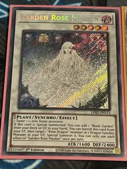 Yugioh Bramble Rose Dragon Starlight Rare 1st Edition DOOD-EN039 Plus Bonus Card - Image 4