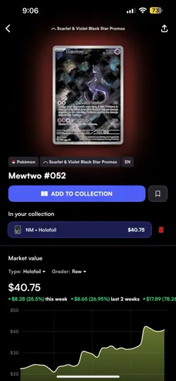 Pokemon Mewtwo 052 Sv: Scarlet & Violet Promo Cards Holo - Image 3