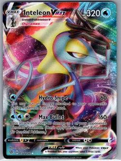 Inteleon VMAX 050/192 SWSH02: Rebel Clash - Pokemon Card - NM - Image 1