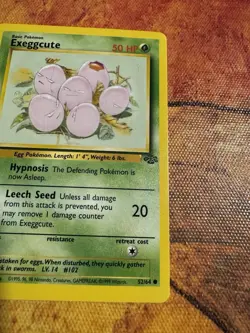 1st Edition Exeggcute | Jungle Set 52/64 | 1999 WOTC Pokemon Card - Image 4