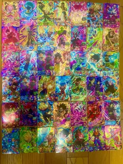 Dragon Ball Heroes Japanese Card Lot x42 | 3 Star Cards | Bandai | Used - Image 1