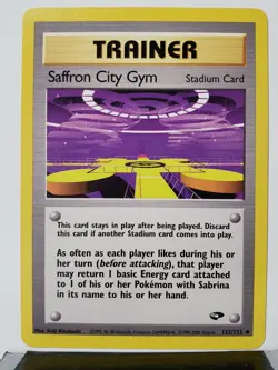 Saffron City Gym 122/132 - NM - Gym Challenge Pokemon Card $2 Flat Shipping - Image 1
