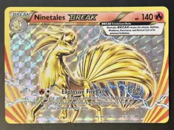 Ninetales BREAK 16/108 Evolutions Ultra Rare Holo Pokemon Card NEAR MINT - Image 1