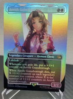 Aerith Gainsborough #374 - BORDERLESS FOIL - NM - Image 1