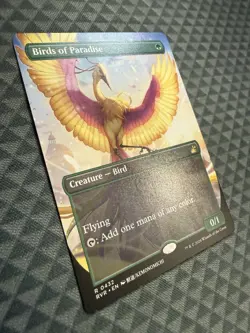 MTG Birds of Paradise #0432 Anime Borderless Rare Ravnica Remastered (RVR) - Image 3