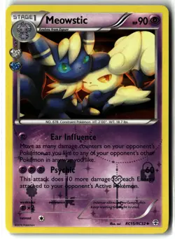 Meowstic ⭐ RC15/RC32 Holo Uncommon Generations 2016 Pokemon NM/LP - Image 1