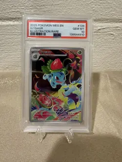 Pokemon TCG Ivysaur Mega Evolution Illustration Rare Holo PSA 10! - Image 1