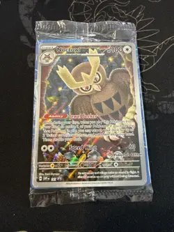 Noctowl SVP 141 Pokemon Center Stamped Stellar Crown ETB Black Star Promo - Image 1