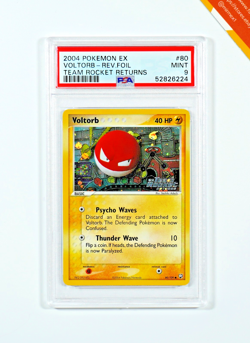 Pokemon PSA 9 Voltorb #80 Rev Foil EX Team Rocket Returns 2004 English - Image 1