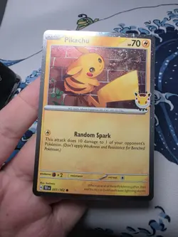 2026 Pokemon Day 30th Anniversary Pikachu 051 Stamped Promo w/ Swirl! 🌀 - Image 1