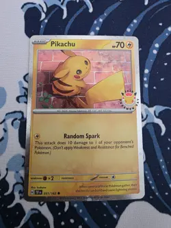 2026 Pokemon Day 30th Anniversary Pikachu 051 Stamped Promo w/ Swirl! 🌀 - Image 2