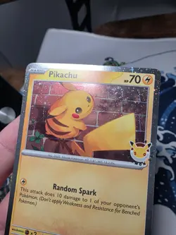2026 Pokemon Day 30th Anniversary Pikachu 051 Stamped Promo w/ Swirl! 🌀 - Image 4