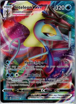 Inteleon Vmax 050/192 - Pokemon SWSH: Rebel Clash - Ultra Rare Holo (NM) - Image 1