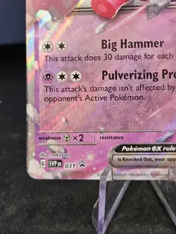 Tinkaton ex 031 Sv: Scarlet & Violet Promo Holo Black Star Promo Pokemon TCG NM - Image 5