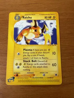 Pokemon TCG - Raichu - 61/165 Expedition Base Set - Image 1