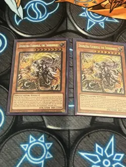 Yugioh 2x Dogmatika Fleurdelis, The Thunderbolt 1st Edition Secret Rare - Image 1