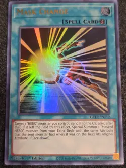 Yugioh Mask Change GFTP-EN112 Ultra Rare 1st Edition NM - Image 1
