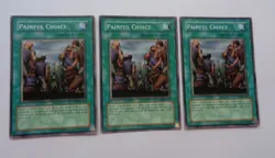 Playset: 3x Painful Choice DB1-EN033 (Common, Unlimited, Played / MP) Yugioh - Image 1