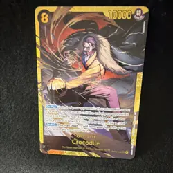 Crocodile OP14-120 SEC Secret Rare Holo Full Art One Piece CCG Baroque Works - Image 1