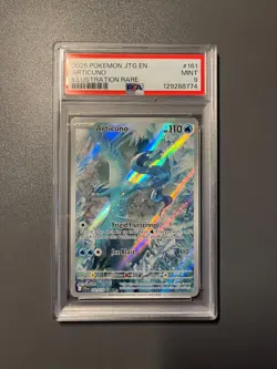 Pokemon Articuno Card 161/159 IR Sv09: Journey Together PSA9 - Image 1